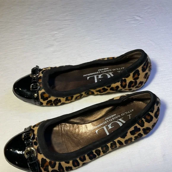 Attilio Guisti Leombruni leopard print flats; NICE - Picture 7 of 16